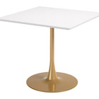 Zuo Epas Dining Table White & Gold