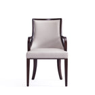 Manhattan Comfort Grand Traditional 8-Piece Dining Chair Set in Light Gray