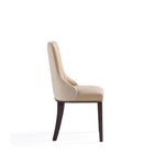 Manhattan Comfort Shubert Modern 6-Piece Dining Chair Set in Tan