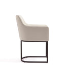 Manhattan Comfort Serena Modern 6-Piece Dining Set in Ivory