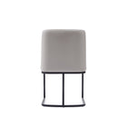 Manhattan Comfort Serena Modern 6-Piece Dining Set in Light Gray