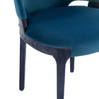 Manhattan Comfort Kara Modern 8-Piece Dining Chair Set in Blue