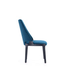 Manhattan Comfort Kara Modern 8-Piece Dining Chair Set in Blue