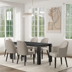 Manhattan Comfort Hillman Modern 6-Piece Dining Chair Set in Light Gray - 6-DC087AR2-LG