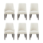 Manhattan Comfort Beever Modern 6-Piece Dining Chair Set in Cream