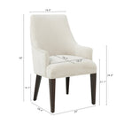 Manhattan Comfort Beever Modern 6-Piece Dining Chair Set in Cream
