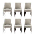 Manhattan Comfort Beever Modern 6-Piece Dining Chair Set in Taupe