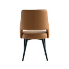Manhattan Comfort Tremont Modern 6-Piece Dining Chair Set in Saddle