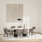 Manhattan Comfort Tremont Modern 6-Piece Dining Chair Set in Taupe