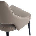 Manhattan Comfort Tremont Modern 6-Piece Dining Chair Set in Taupe