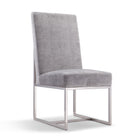 Manhattan Comfort Element Modern 8-Piece Dining Chair Set in Gray