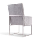 Manhattan Comfort Element Modern 8-Piece Dining Chair Set in Gray