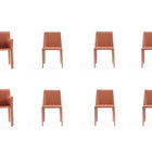 Manhattan Comfort Paris Modern 8-Piece Dining Chair Set in Clay