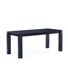 Manhattan Comfort Flor and Rockaway Modern Industry Chic 7-Piece Dining Set in Gray and Black