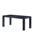 Manhattan Comfort Flor and Rockaway Modern Industry Chic 7-Piece Dining Set in Gray and Black