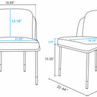 Manhattan Comfort Flor and Rockaway Modern Industry Chic 7-Piece Dining Set in Wheat and Black