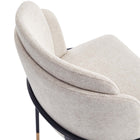 Manhattan Comfort Flor and Rockaway Modern Industry Chic 7-Piece Dining Set in Wheat and Black