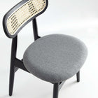 Manhattan Comfort Colbert and Rockaway Modern Industry Chic 7-Piece Dining Set in Black and Gray