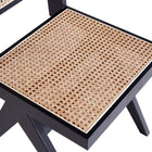 Manhattan Comfort Hamlet and Rockaway Modern Industry Chic 7-Piece Dining Set in Black and Natural