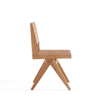 Manhattan Comfort Hamlet and Rockaway Modern Industry Chic 7-Piece Dining Set in Natural