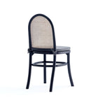 Manhattan Comfort Paragon and Rockaway Modern Industry Chic 7-Piece Dining Set in Black and Gray