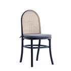Manhattan Comfort Paragon and Rockaway Modern Industry Chic 7-Piece Dining Set in Black and Gray