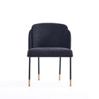 Manhattan Comfort Flor and Hathaway Modern Industry Chic 7-Piece Dining Set in Black