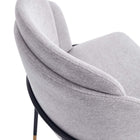 Manhattan Comfort Flor and Hathaway Modern Industry Chic 7-Piece Dining Set in Gray and Black