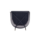 Manhattan Comfort Flor and Hathaway Modern Industry Chic 7-Piece Dining Set in Gray and Black