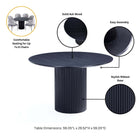 Manhattan Comfort Flor and Hathaway Modern Industry Chic 7-Piece Dining Set in Wheat and Black