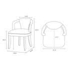 Manhattan Comfort Hathaway and Palmer Modern Industry Chic 7-Piece Dining Set in Silver Lining and Natural