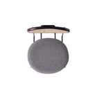 Manhattan Comfort Hathaway and Jardin Modern Industry Chic 7-Piece Dining Set in Black and Gray