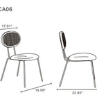 Manhattan Comfort Hathaway and Jardin Modern Industry Chic 7-Piece Dining Set in Oatmeal and Natural