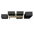 Manhattan Comfort Fortress Modern 6-Piece Garage Set in Charcoal Gray