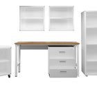 Manhattan Comfort Fortress Modern 6-Piece Garage Set in White