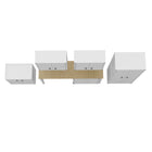 Manhattan Comfort Fortress Modern 6-Piece Garage Set in White