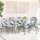 Zuo Bethpage Dining Chair (Set of 2) Multicolor Print & Green