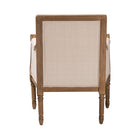 Baxton Studio Chavanon Wood & Light Beige Linen Traditional French Accent Chair