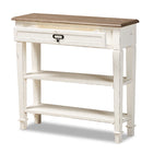 Baxton Studio Dauphine Traditional French Accent Console Table-1 Drawer