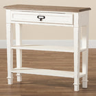 Baxton Studio Dauphine Traditional French Accent Console Table-1 Drawer