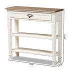 Baxton Studio Dauphine Traditional French Accent Console Table-1 Drawer