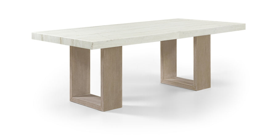 Meridian Furniture Ananda 84" Genuine Marble Dining Table