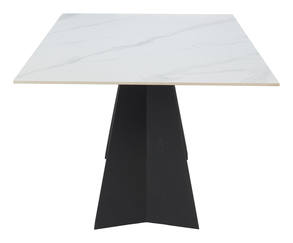 Zuo Inky Dining Table White