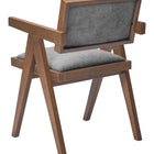 Zuo Delhi Dining Chair (Set of 2) Gray & Walnut