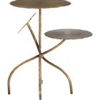Zuo Mavro Accent Table Brass