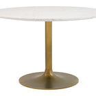 Zuo Ithaca Dining Table White & Gold