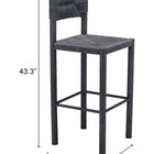 Zuo Iska Barstool (Set of 2) Black