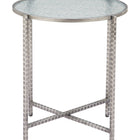 Zuo Vetro Side Table Silver