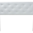 Baxton Studio Baltimore Modern and Contemporary King White Faux Leather Upholstered Headboard