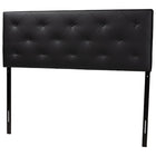 Baxton Studio Baltimore Modern and Contemporary King Black Faux Leather Upholstered Headboard